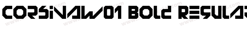CorsivaW01 Bold Regular字体转换